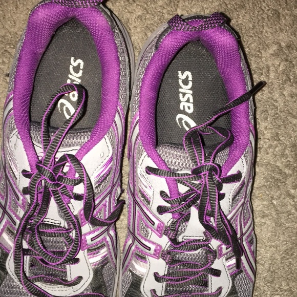 Asics Gel Venture 5 Gray & Purple T5NBQ - Picture 7 of 9